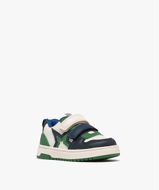 baskets basses a scratch multicolores bebe garcon bleu standard baskets et tennisG836901_2