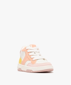 baskets montantes multimatieres a zip bebe fille blanc baskets et tennisG838101_2