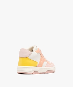 baskets montantes multimatieres a zip bebe fille blanc baskets et tennisG838101_4