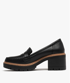 mocassins femme avec epaisse semelle crantee - 5 miles noir standardG839701_3