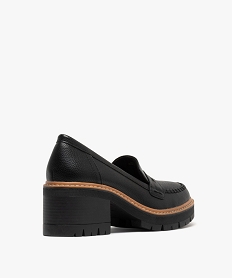 mocassins femme avec epaisse semelle crantee - 5 miles noir standardG839701_4