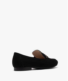 mocassins legers en suedine femme noir standard mocassinsG839901_4