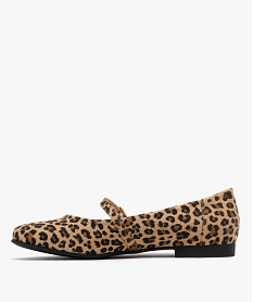 ballerines leopard avec bride a boucle femme beige ballerinesG840501_3