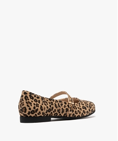 ballerines leopard avec bride a boucle femme beige ballerinesG840501_4
