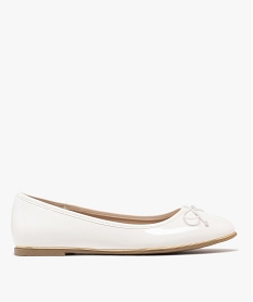 GEMO Ballerines vernies avec petit noeud femme - Valentina Baldano blanc vif