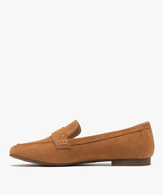 mocassins legers en suedine femme brun mocassinsG841301_3