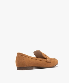 mocassins legers en suedine femme brun mocassinsG841301_4