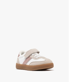 baskets basses multimatieres a paillettes fille - camps united blanc standard basketsG841501_2