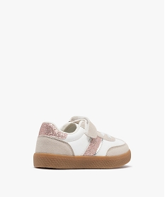 baskets basses multimatieres a paillettes fille - camps united blanc standard basketsG841501_4