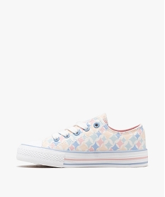 baskets basses en toile a motifs fille - stitch blanc standard basketsG843501_3
