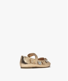 ballerines metallisees avec papillons en relief fille - lovely wings doreG844501_4