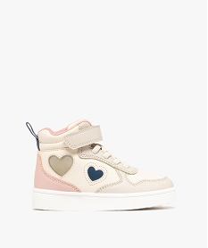 GEMO Baskets montantes avec coeur lumineux fille - Lovely Wings Beige