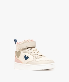 baskets montantes avec coeur lumineux fille - lovely wings beige basketsG846601_2