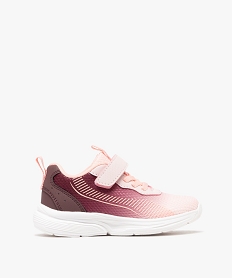 GEMO Baskets basses de running légères en mesh respirant fille Rose