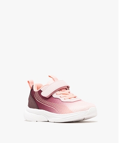 baskets basses de running legeres en mesh respirant fille rose basketsG846801_2