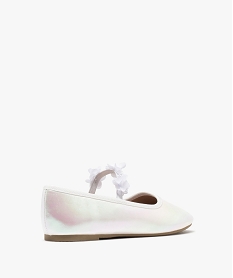 ballerines irisees avec fleurs en tissu fille blanc standardG847001_4