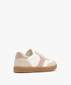 baskets basses multimatieres a paillettes fille blanc standard basketsG848601_4