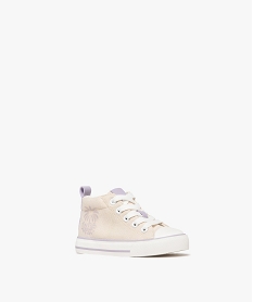baskets montantes en toile fille - lovely wings beige basketsG849201_2