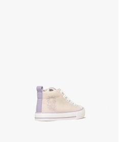 baskets montantes en toile fille - lovely wings beige basketsG849201_4