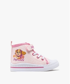 GEMO Baskets montantes en toile imprimée Stella fille - La PatPatrouille Rose