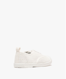 baskets basses en toile a semelle fine fille blanc standard basketsG850201_4