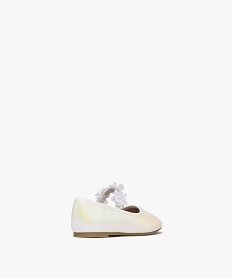 ballerines irisees avec brides a fleurs fille - lovely wings blanc standardG851001_4