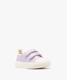 baskets basses a scratch et reflets irises fille violet basketsG852601_2