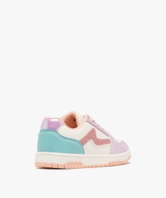 baskets basses irisees et pailletees fille rose basketsG852801_4