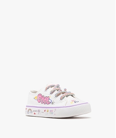 baskets basses en toile imprimees fille blanc standard basketsG853201_2
