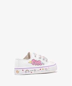 baskets basses en toile imprimees fille blanc standard basketsG853201_4