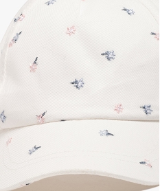 casquette a motifs brodes bebe fille blanc standardG854201_2