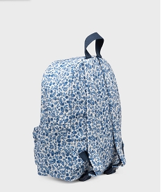sac a dos en toile a motifs fleuris fille blanc chineG855101_2