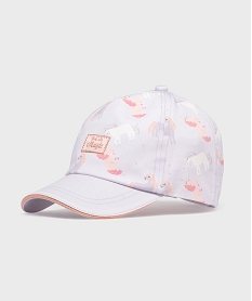 GEMO Casquette à motifs licornes fille Violet