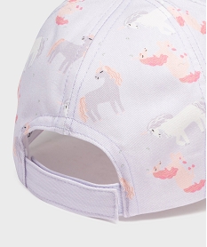 casquette a motifs licornes fille violetG857101_2