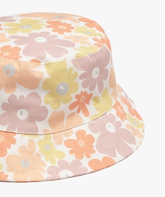 chapeau bob a motifs fleuris fille roseG857301_2