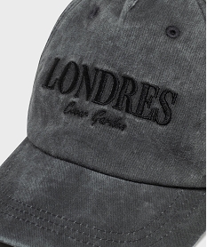 casquette avec inscription brodee fille noir standardG860801_3