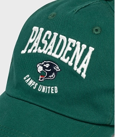 casquette brodee en coton fille - camps united vert standardG861601_3