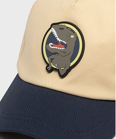 casquette bicolore avec motif dinosaure garcon beigeG861801_3
