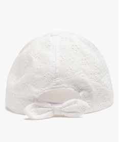 casquette brodee avec inscription pailletee fille blanc standardG862401_3