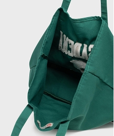 tote bag avec inscription brodee - camps united vert standardG863501_3