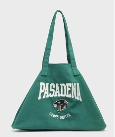 tote bag avec inscription brodee - camps united vert standardG863501_4