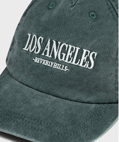 casquette avec inscription urbaine brodee garcon vertG863601_3
