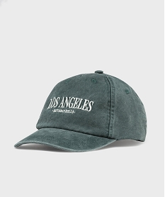 casquette avec inscription urbaine brodee garcon vertG863601_4