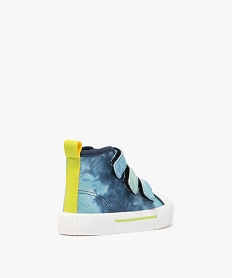 baskets montantes en toile deperlante bebe garcon bleu baskets et tennisG864101_4