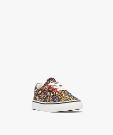 tennis en toile imprimee a lacets elastiques bebe garcon jaune baskets et tennisG865101_2