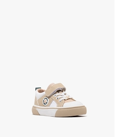 baskets basses a scratch et embout bebe garcon - lulucastagnette beige baskets et tennisG865301_2