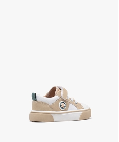 baskets basses a scratch et embout bebe garcon - lulucastagnette beige baskets et tennisG865301_4
