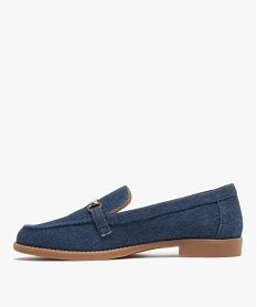 mocassins en toile denim a bout effilee femme bleu mocassinsG868501_3