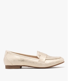 GEMO Mocassins avec dessus métallisé femme - Valentina Baldano dore