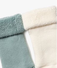 bottons en coton avec interieur bouclette bebe (lot de 2) vertG869701_4